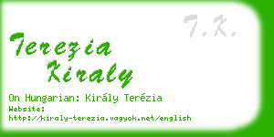 terezia kiraly business card